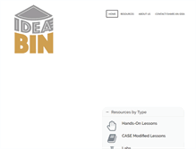 Tablet Screenshot of ideabin.org